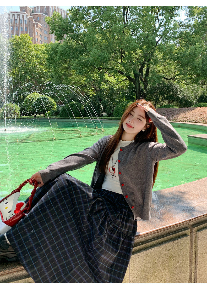 💕春夏可愛百搭簡約復古開衫