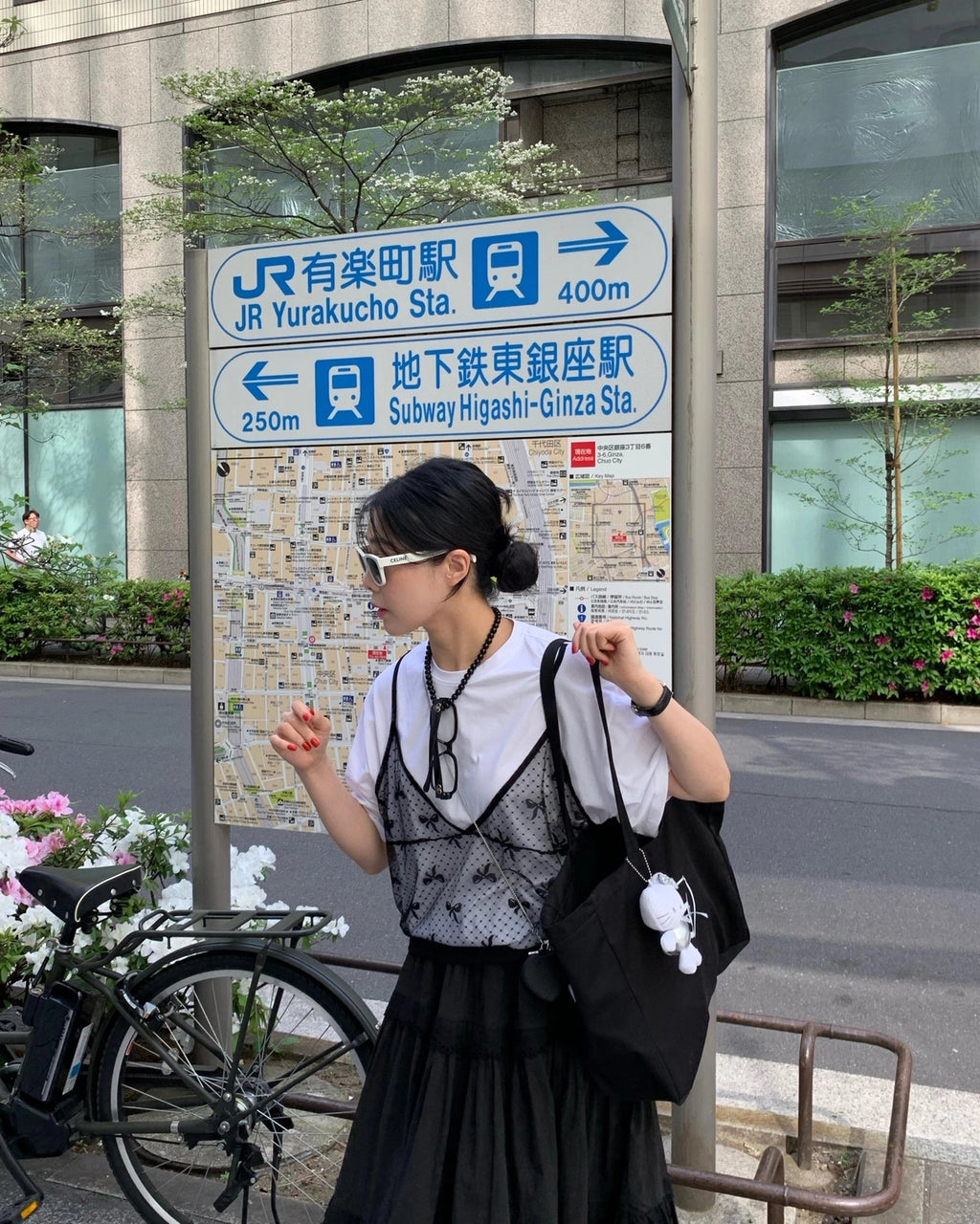 💕韓系東大門復古高腰拼接蕾絲邊蛋糕休閒長裙