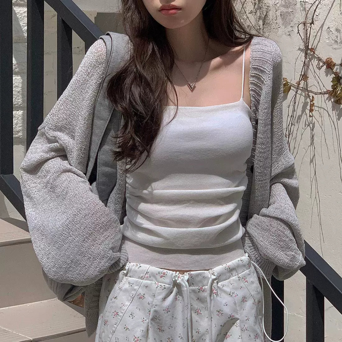 💕韓系chic慵懶寬鬆薄外套