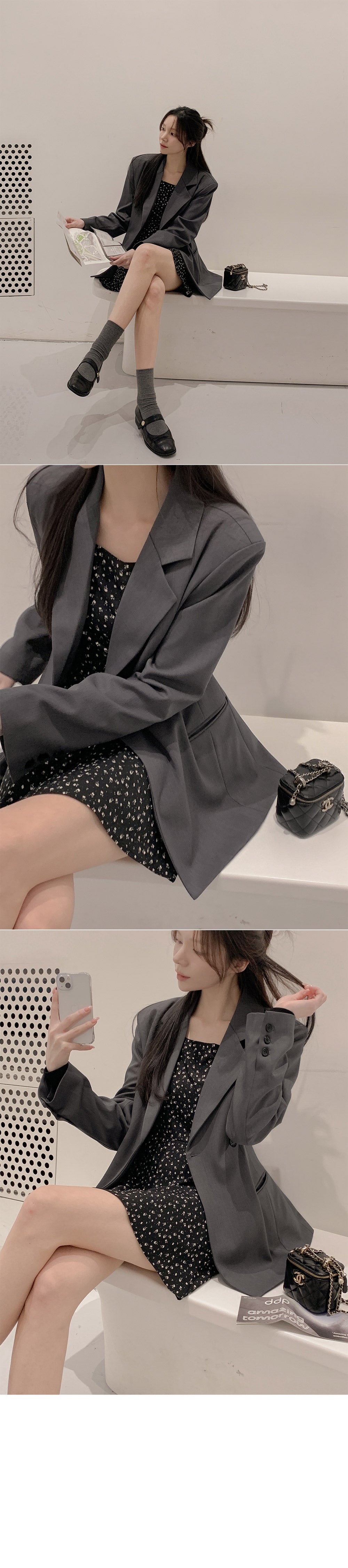 💕韓系氣質甜美休閒百搭碎花系帶小個子連衣吊帶裙