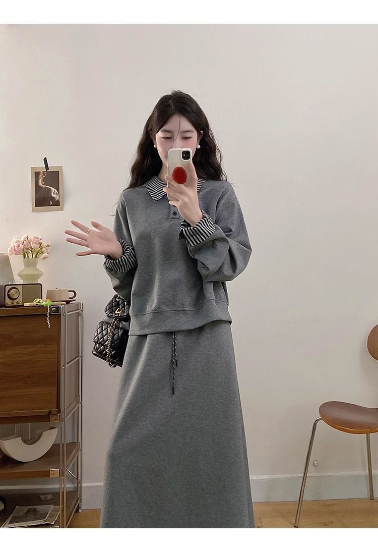 💕秋冬韓系寬鬆休閒運動套裝