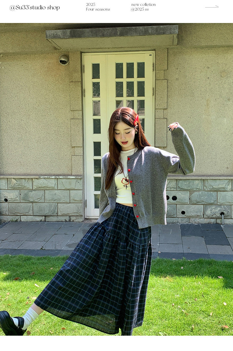💕春夏可愛百搭簡約復古開衫