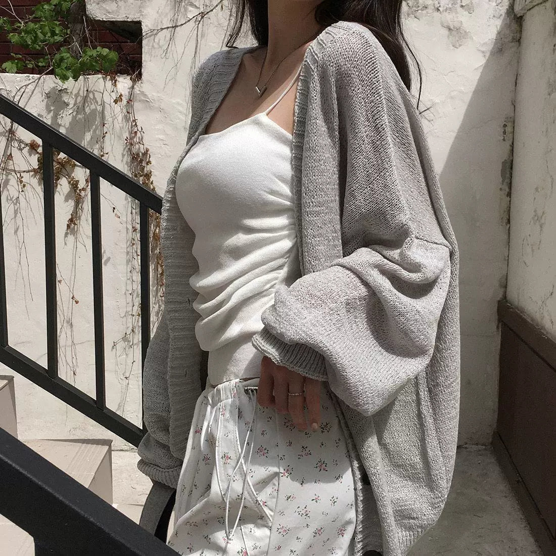 💕韓系chic慵懶寬鬆薄外套