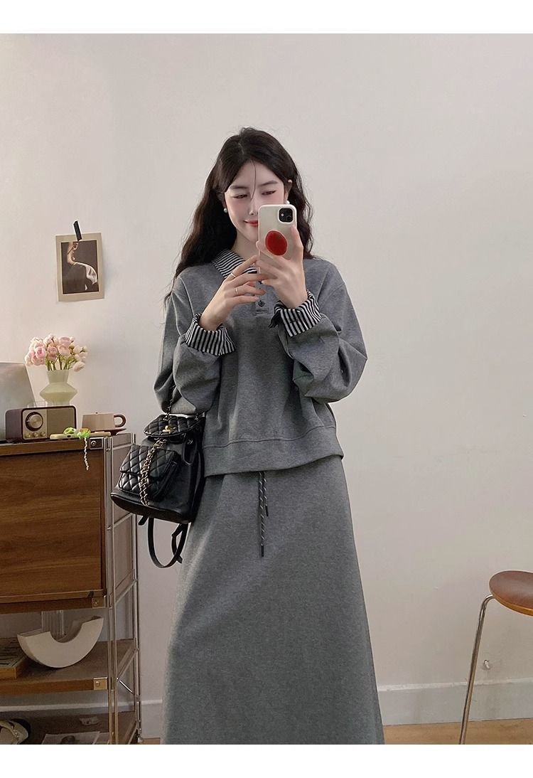 💕秋冬韓系寬鬆休閒運動套裝