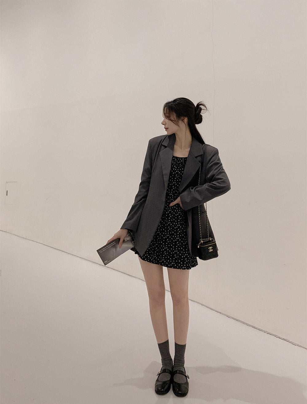 💕韓系氣質甜美休閒百搭碎花系帶小個子連衣吊帶裙