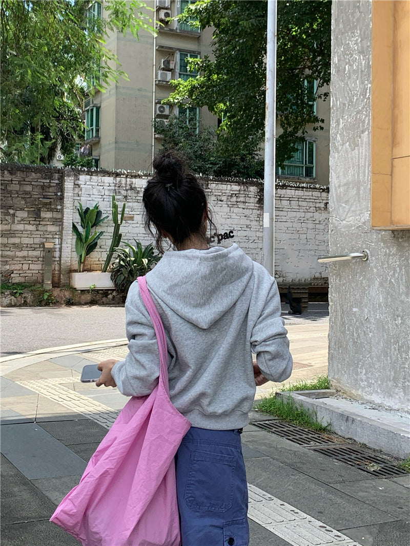 💕韓系愛心印花短款連帽衛衣