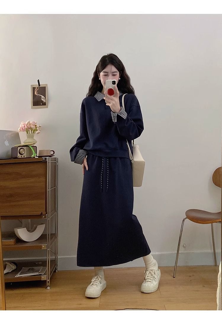 💕秋冬韓系寬鬆休閒運動套裝