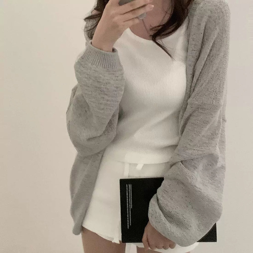 💕韓系chic慵懶寬鬆薄外套