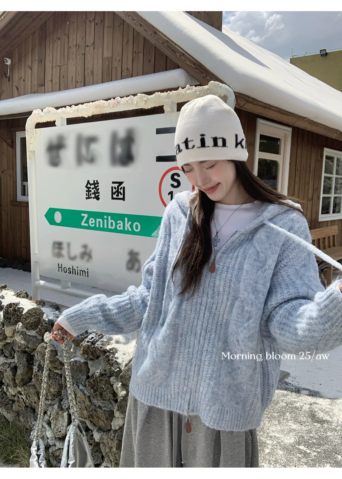 💕軟糯加厚拉鏈連帽毛衣針織毛線外套