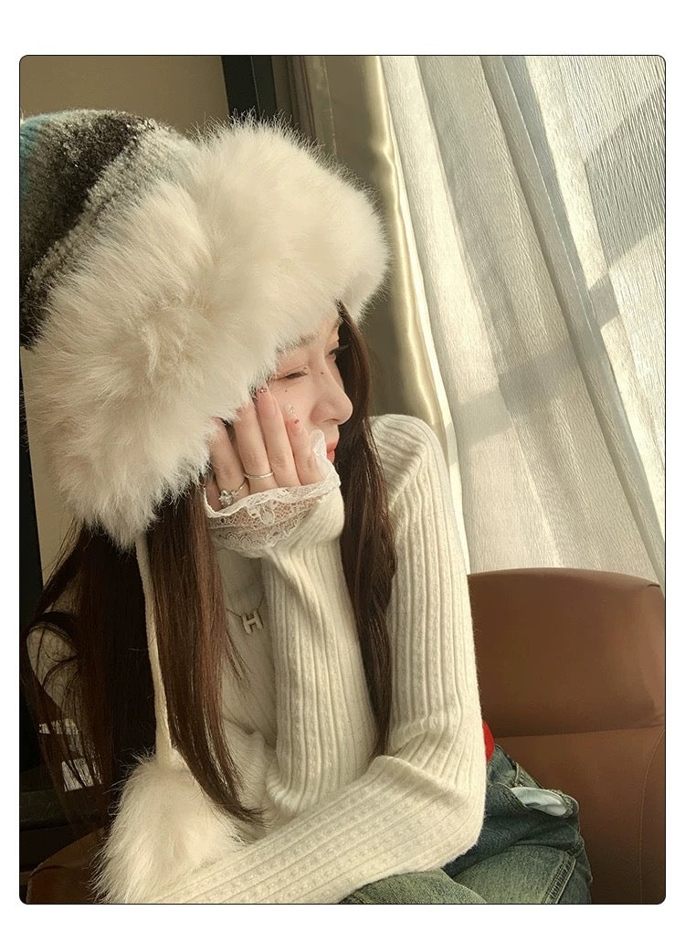 💕可愛小香風內搭針織打底半高領上衣