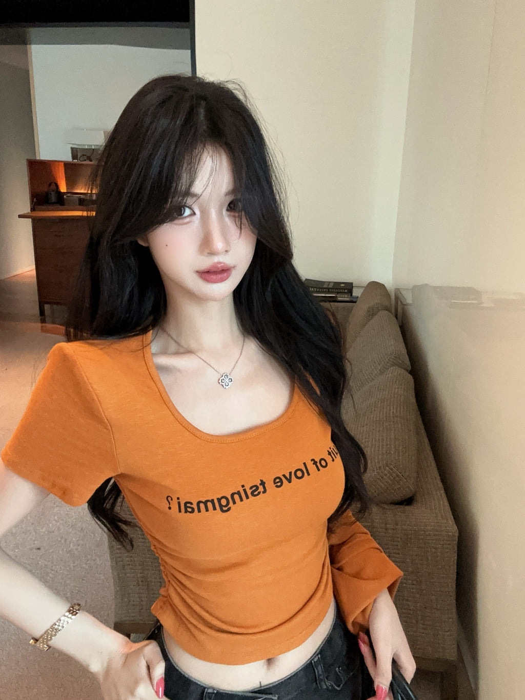 💕夏季時尚百搭圓領連帽披肩兩件套