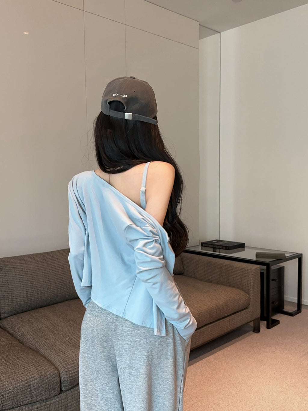 💕氣質慵懶休閒褶皺兩件式套裝