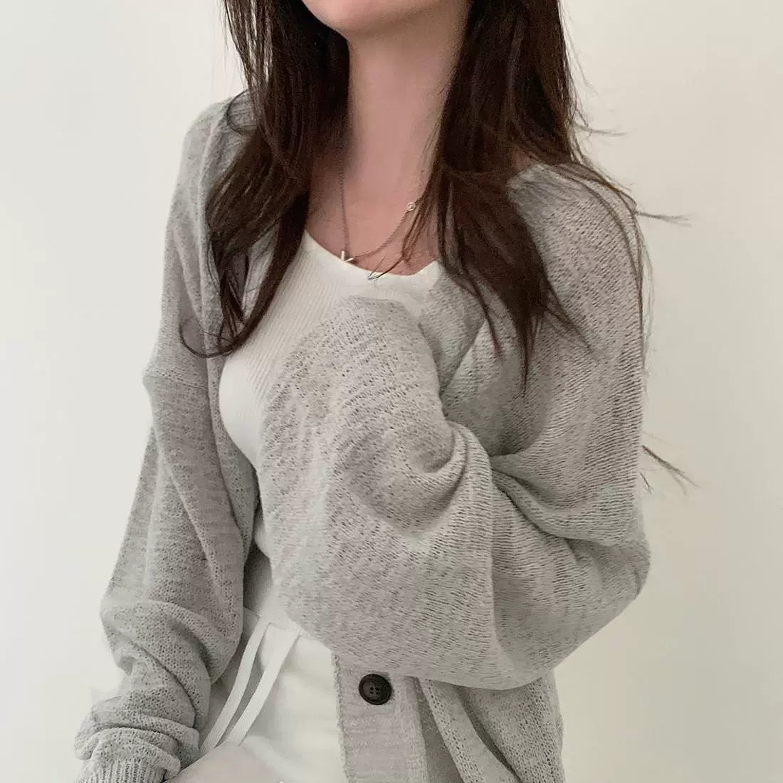 💕韓系chic慵懶寬鬆薄外套