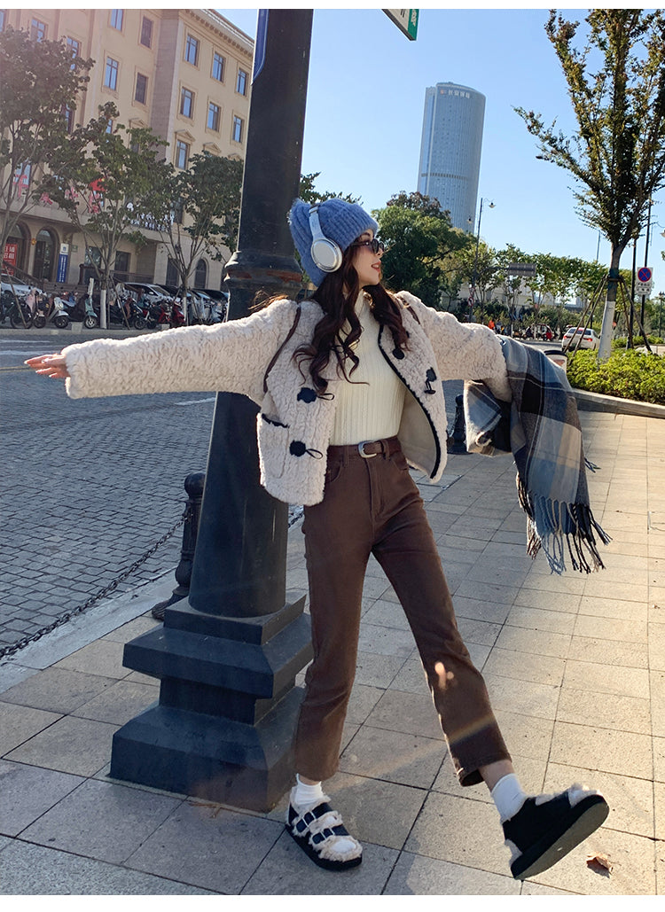 💕秋冬打底高領木耳邊針織毛衣