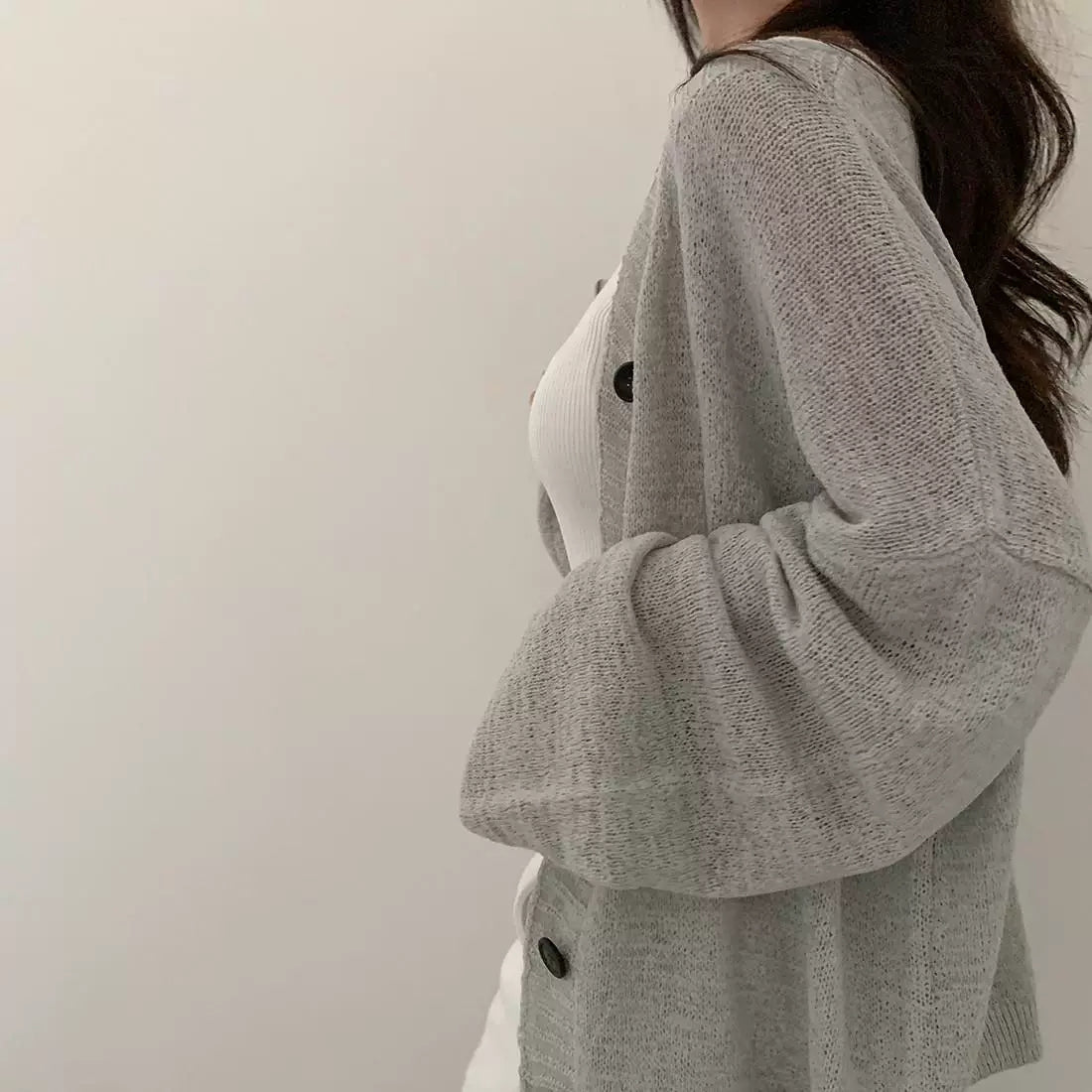 💕韓系chic慵懶寬鬆薄外套