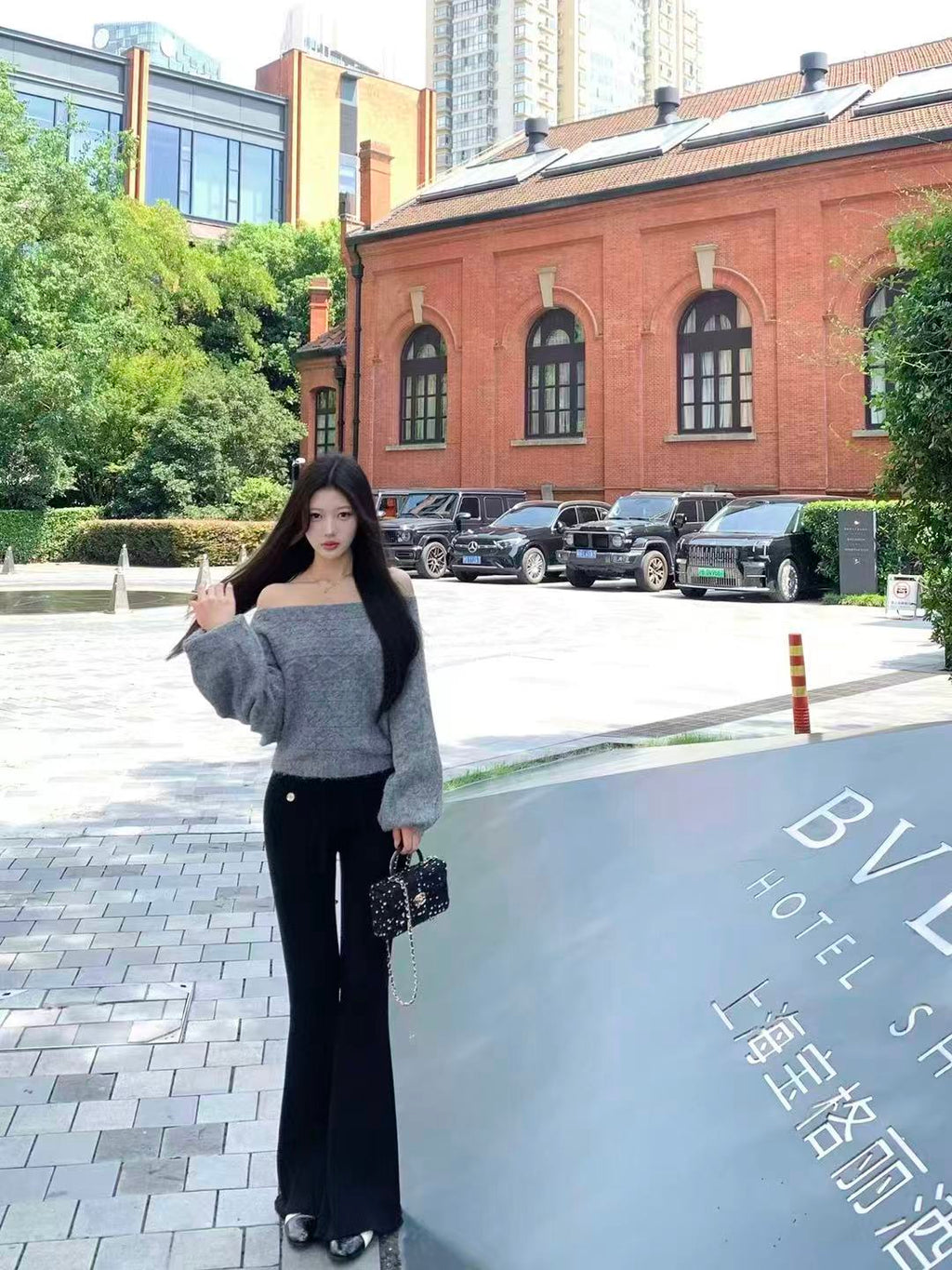 💕chic韓系蝙蝠袖針織百搭毛衣