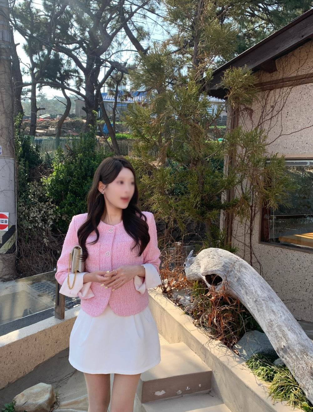 💕輕奢粗花呢西裝短款外套