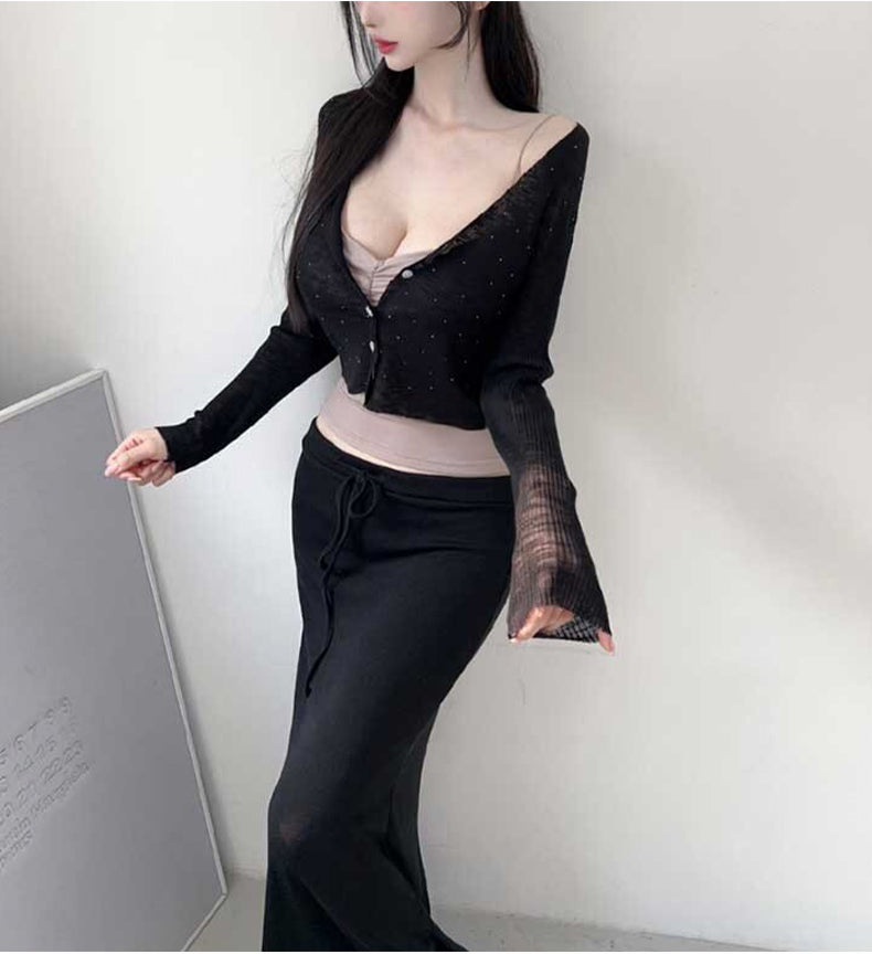 💕溫柔性感純御鬆弛風薄款防曬小開衫