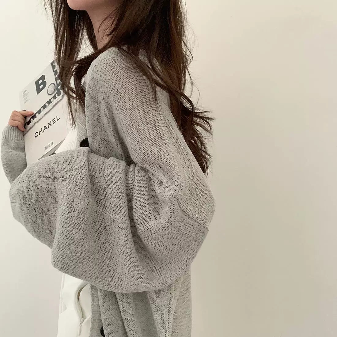 💕韓系chic慵懶寬鬆薄外套