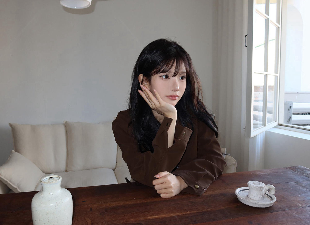 💕韓系東大門美拉德仿鹿皮絨短版夾克