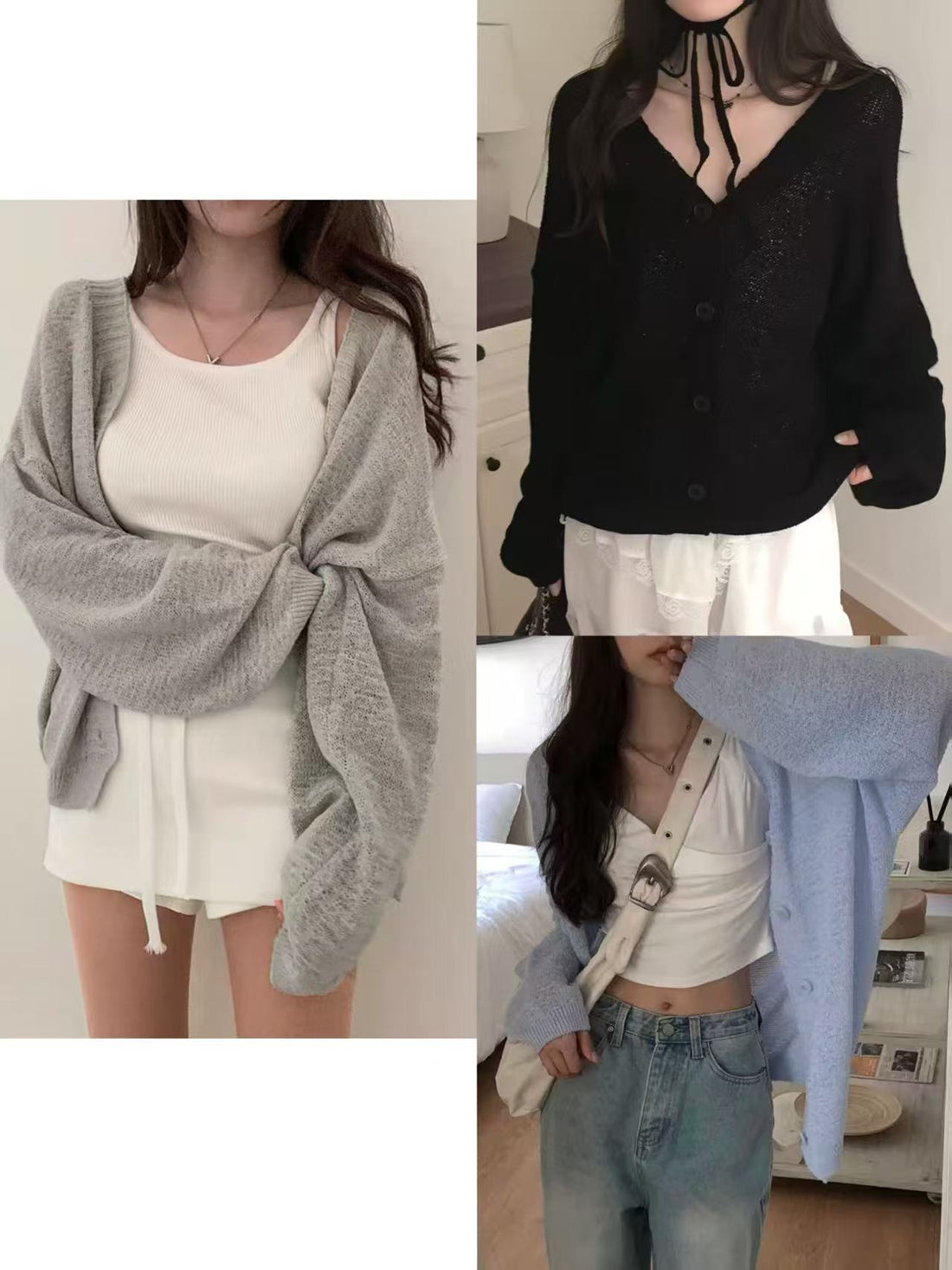 💕韓系chic慵懶寬鬆薄外套