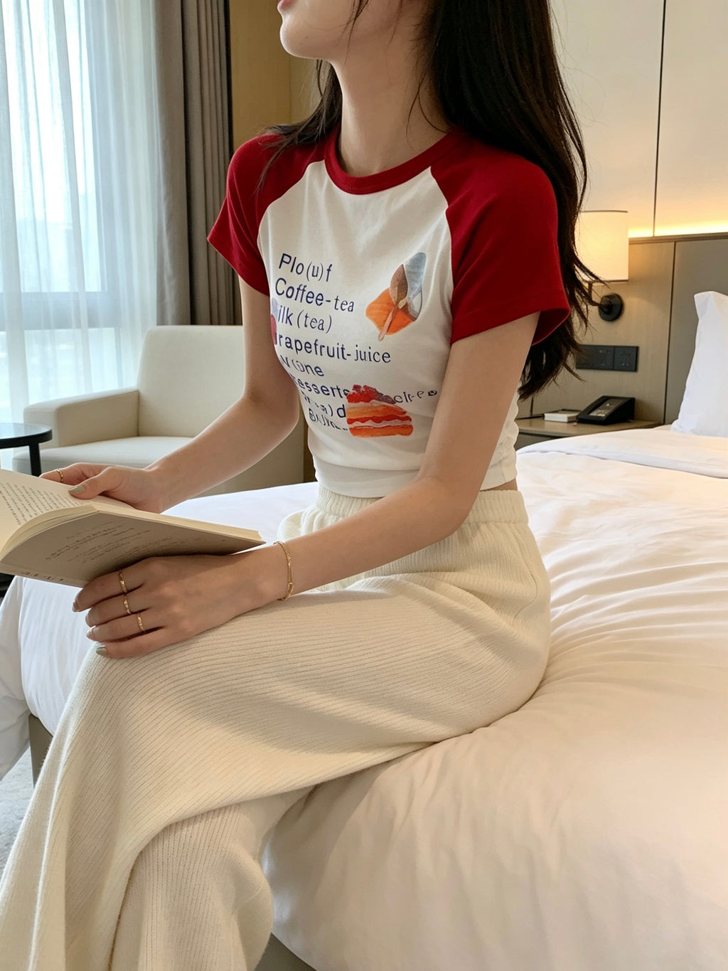 💕夏季美式復古簡約百搭上衣