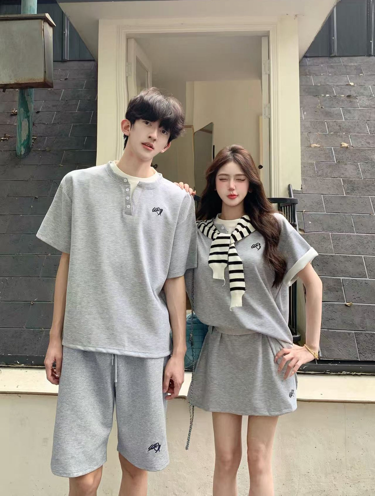 💕休閒百搭韓系運動服情侶套裝