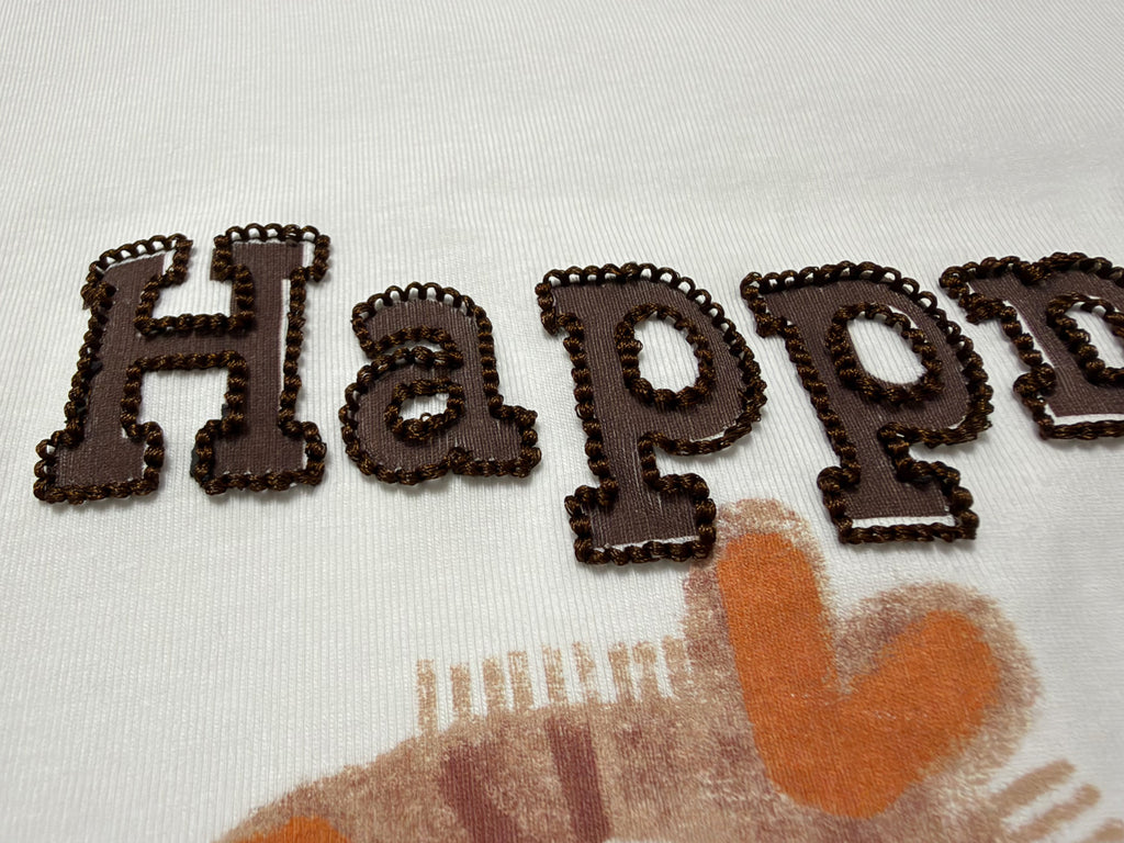 💕可愛元氣小馬立體刺繡圓領短袖上衣