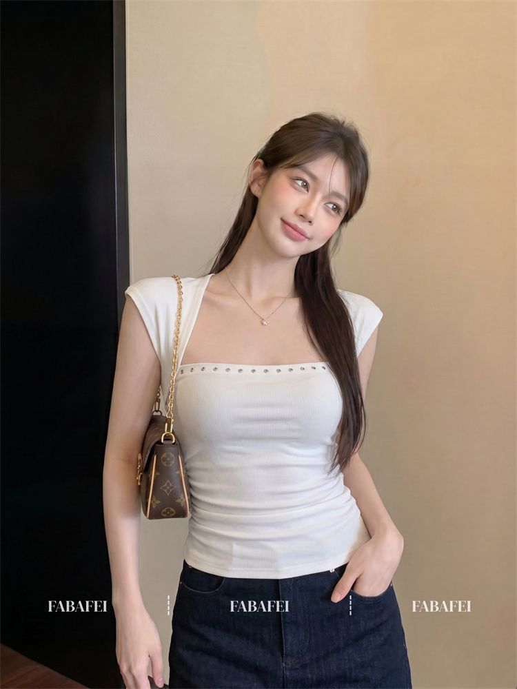 💕法式簡約純欲設計感顯瘦背心上衣
