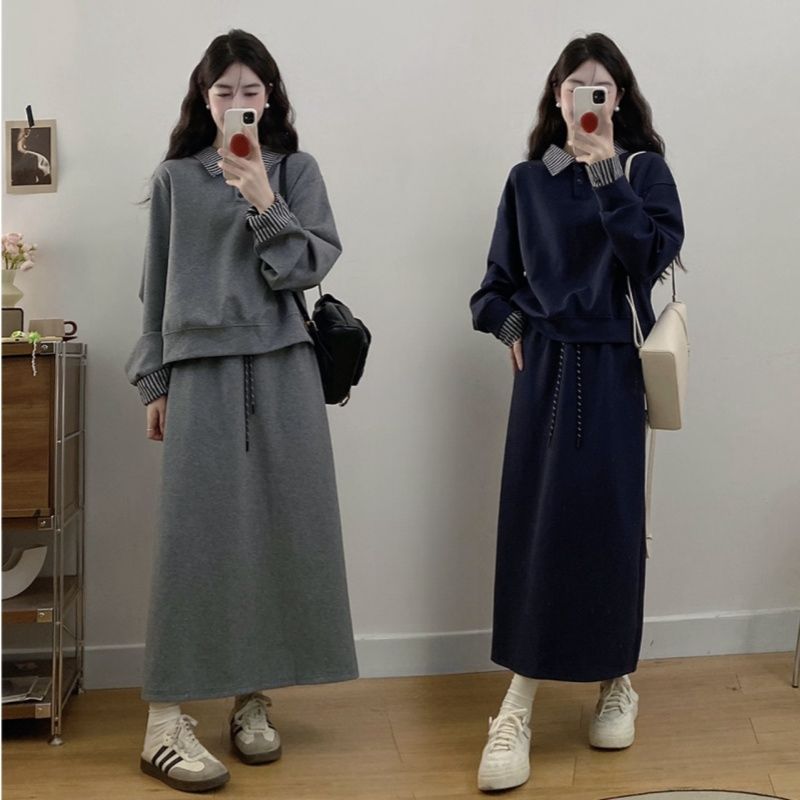 💕秋冬韓系寬鬆休閒運動套裝
