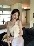 💕泰式不規則抹胸扭結吊帶背心