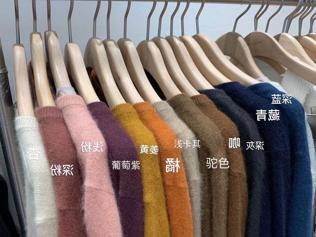 💕春秋圓領短款針織寬鬆慵懶外穿開衫