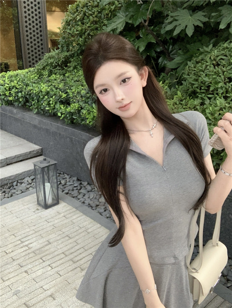 💕簡約百搭休閒polo衫純欲運動兩件套