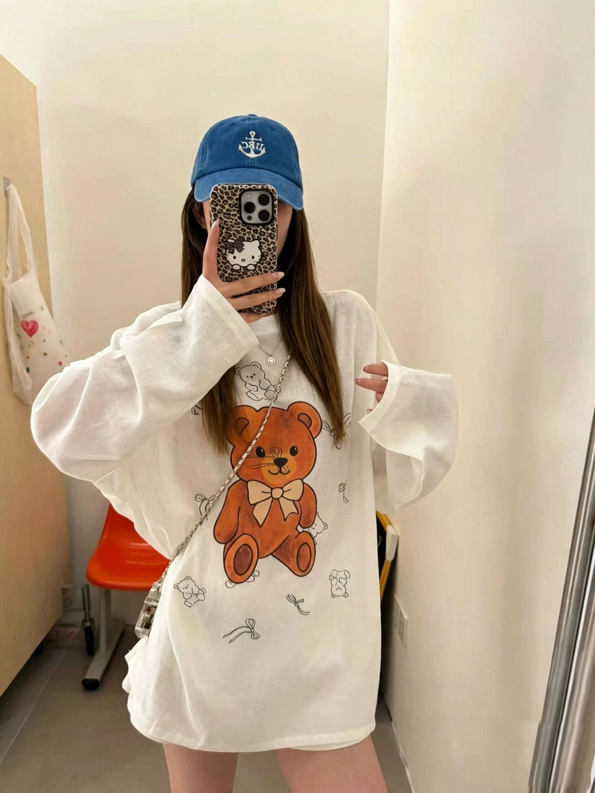 💕可愛熊熊打底防曬罩衫上衣