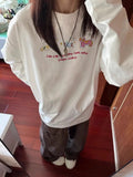 💕韓系簡約休閒長袖寬鬆大學T(有大尺碼)
