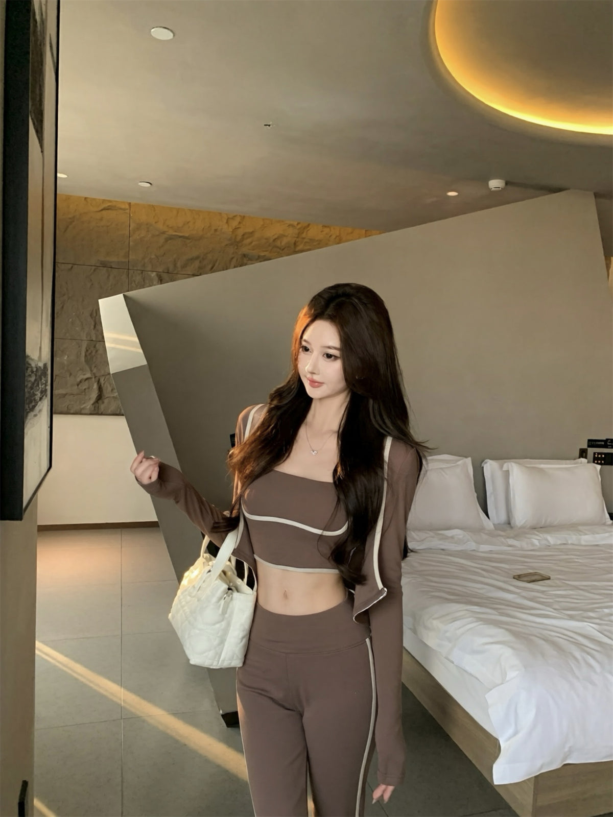 💕休閒辣妹運動系列三件套