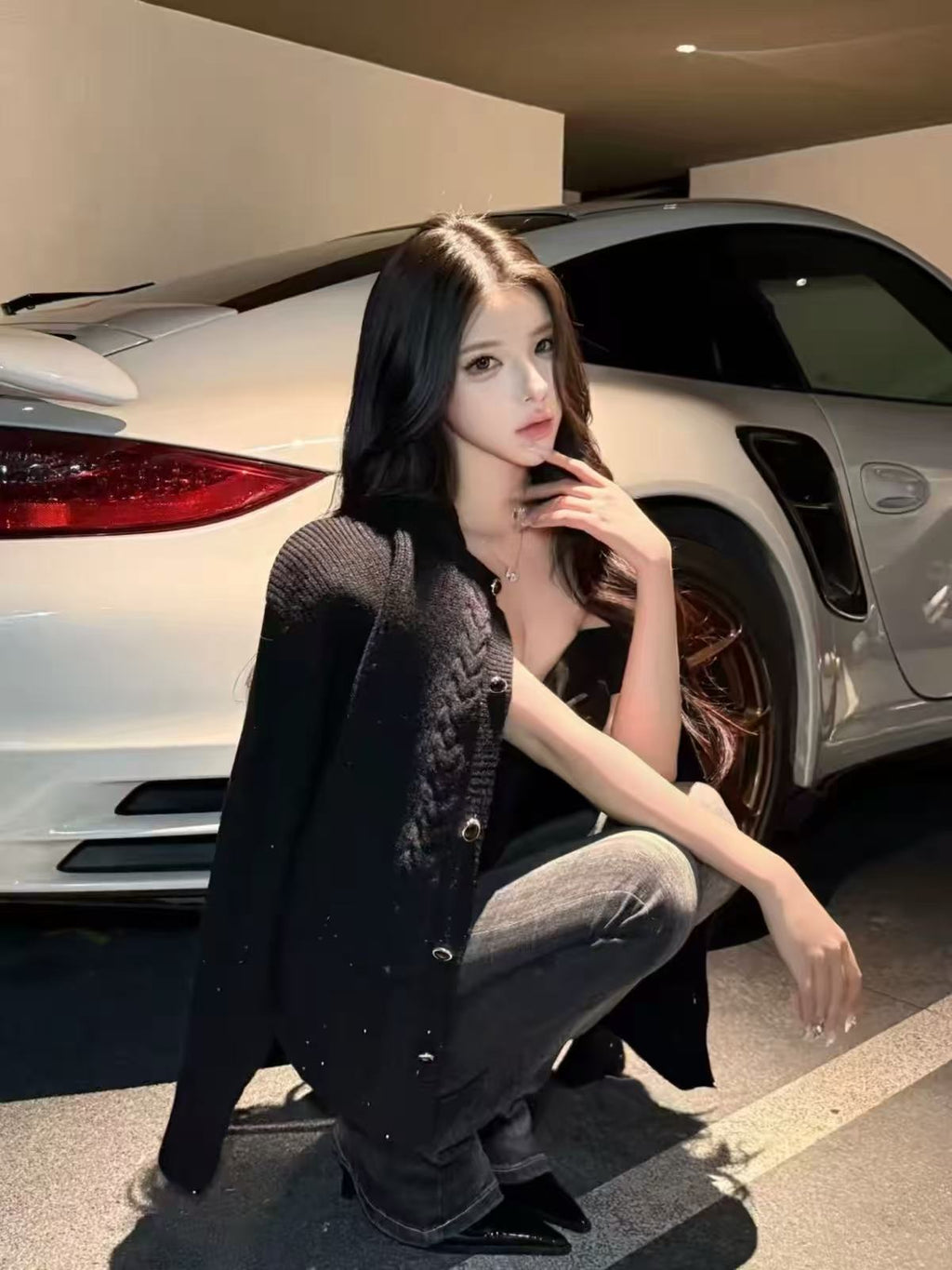 💕韓版慵懶輕奢針織麻花毛衣外套