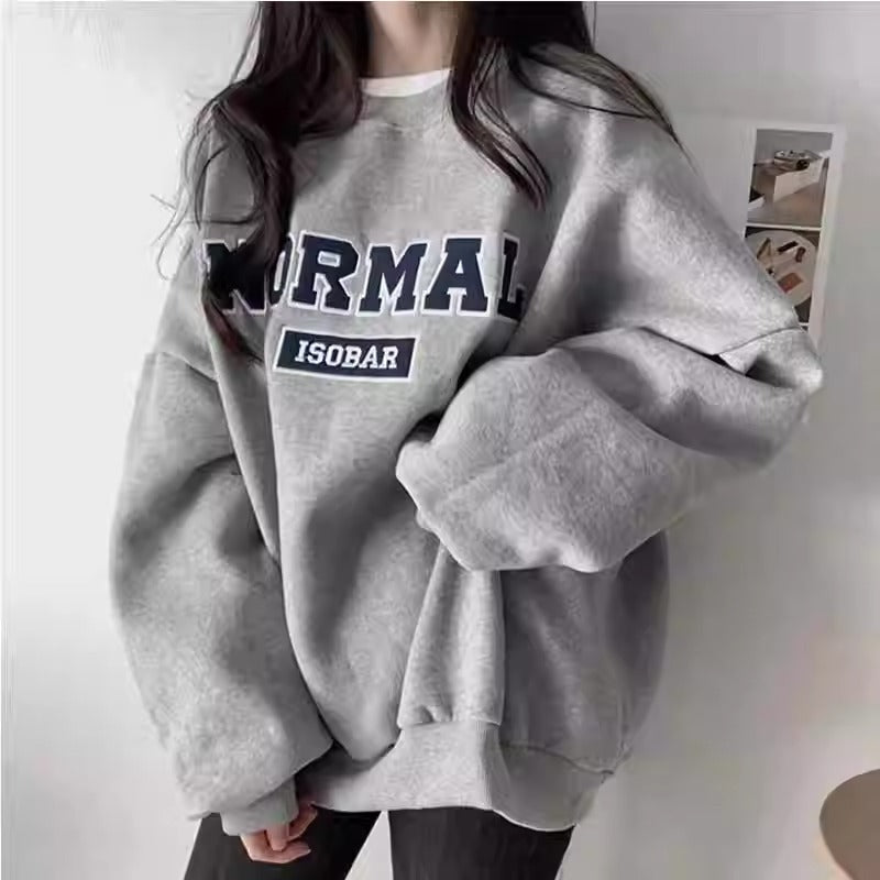 💕簡約休閒圓領大學衛衣