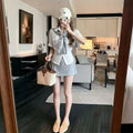 💕韓系辣妹時尚襯衫披肩減齡休閒三件套