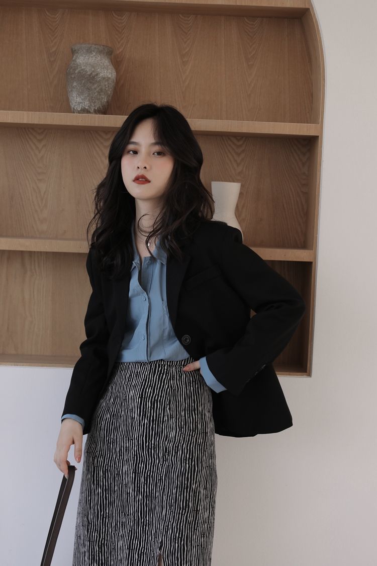 💕春季小西裝修身洋氣通勤短款外套