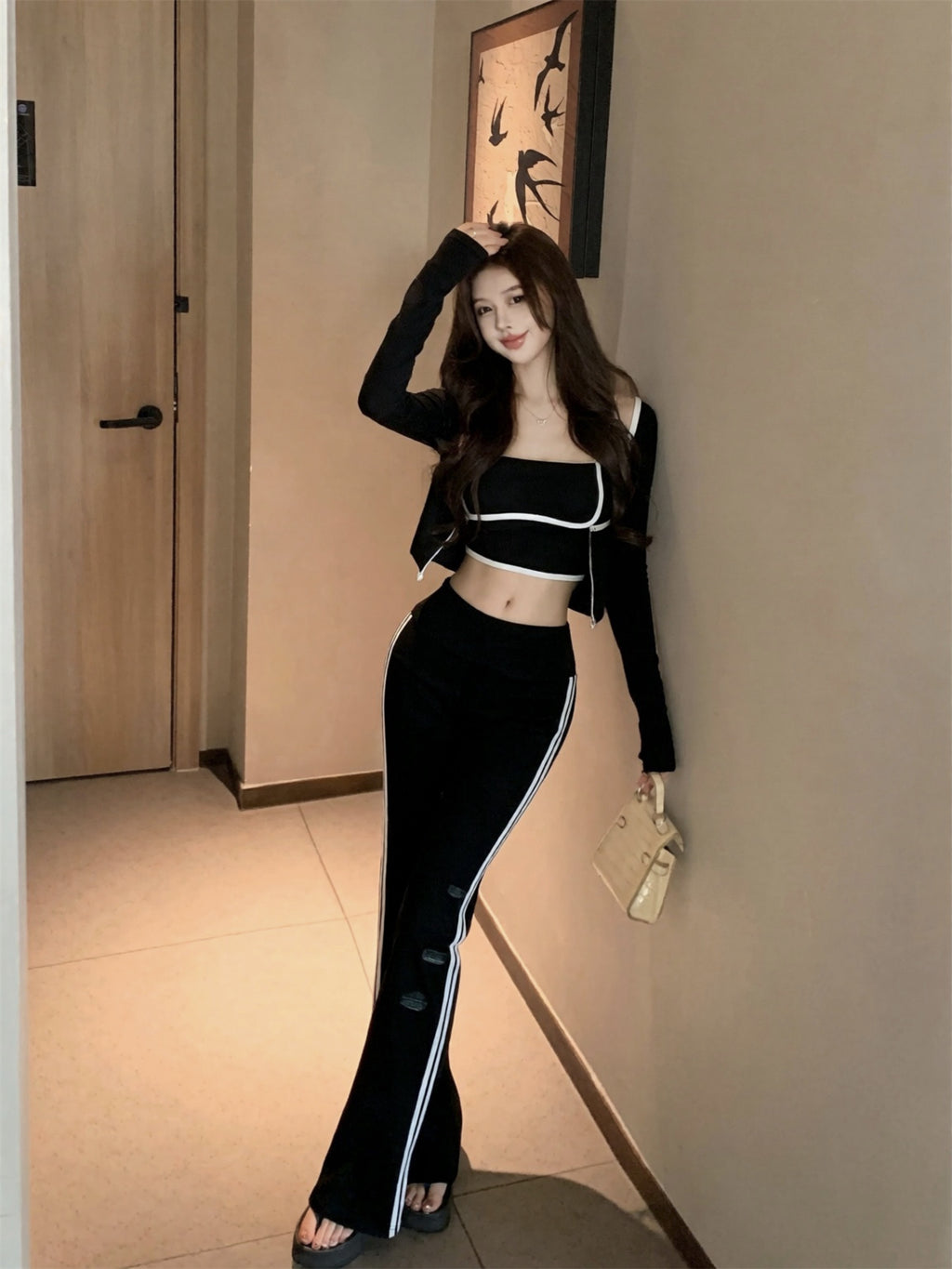 💕休閒辣妹運動系列三件套