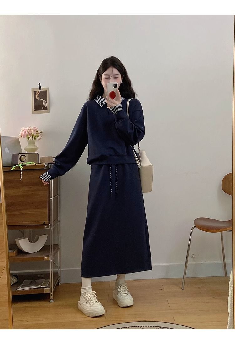 💕秋冬韓系寬鬆休閒運動套裝