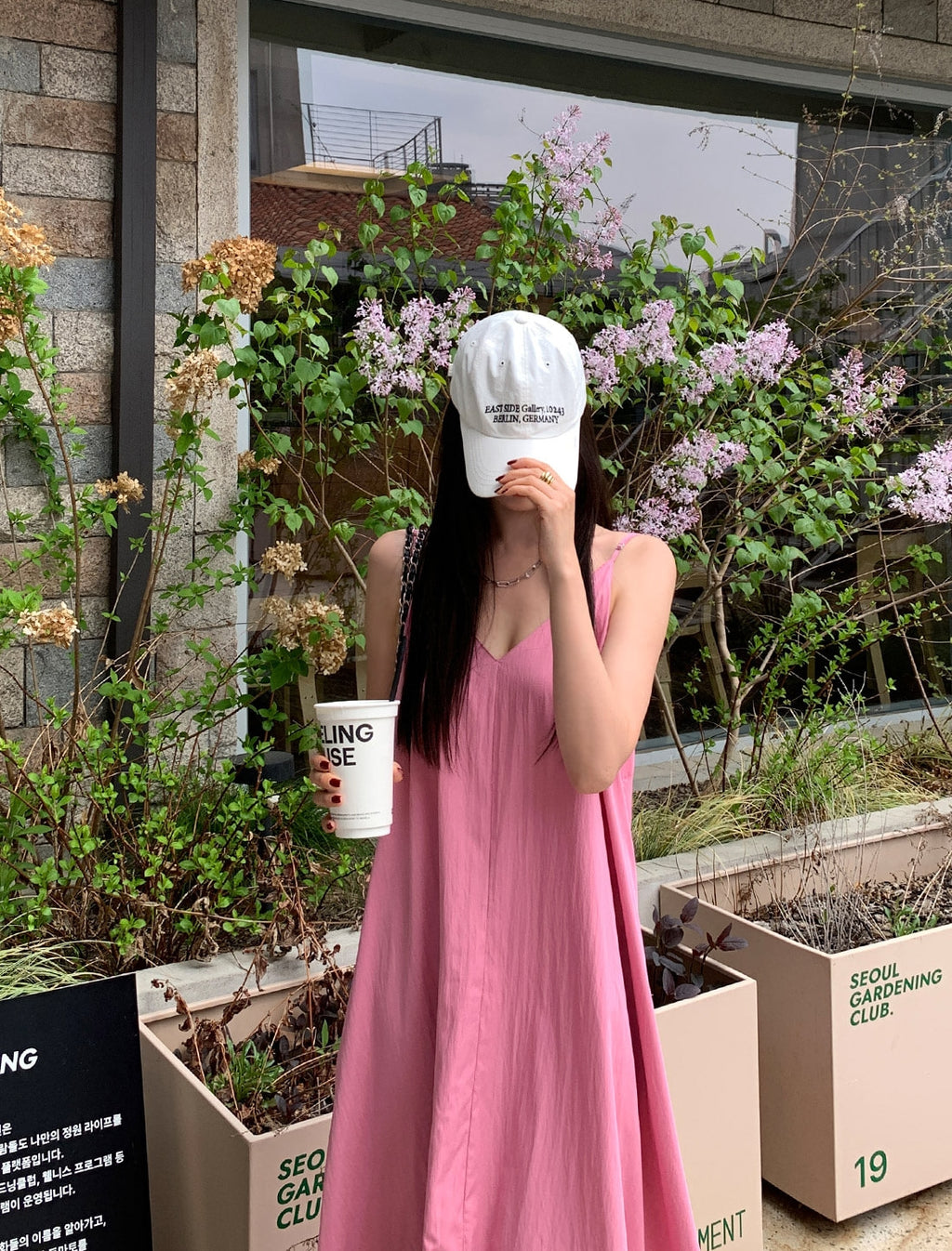 💕韓系氣質V領慵懶露背休閒度假長裙