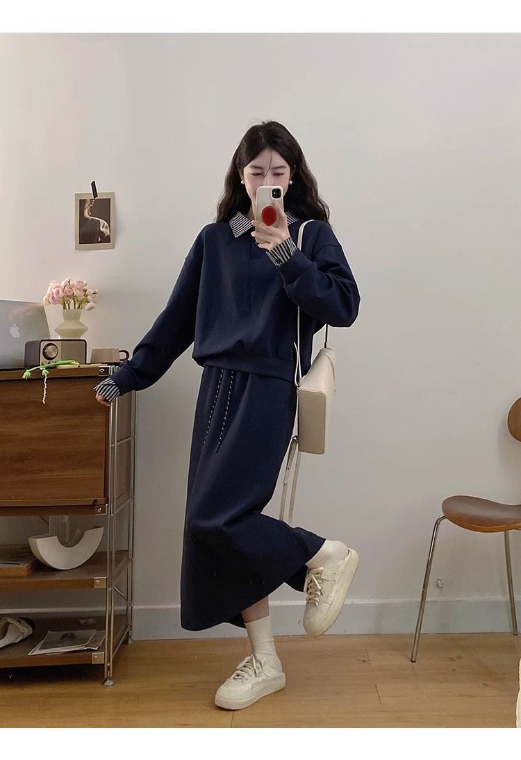 💕秋冬韓系寬鬆休閒運動套裝