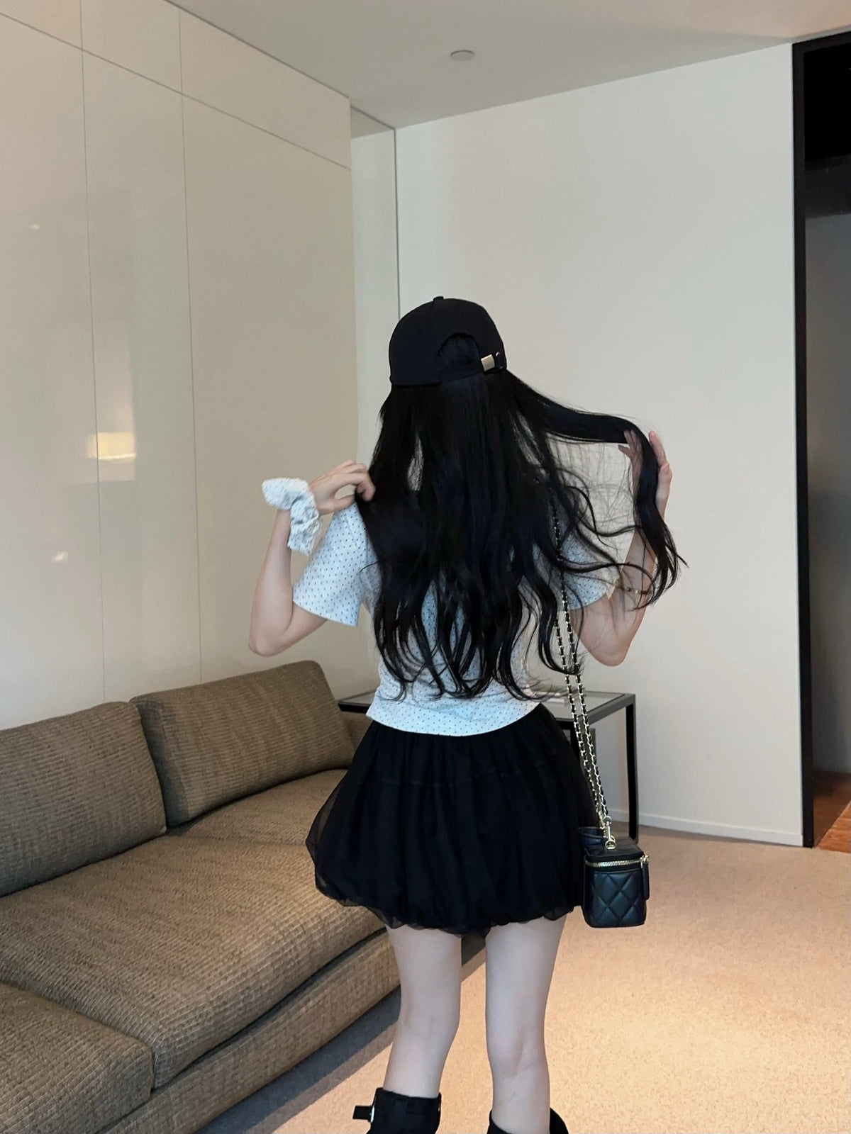 💕氣質星星點點V領短袖上衣