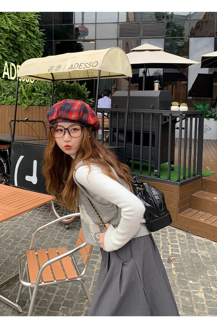 💕秋冬簡約內刷毛半高領別緻保暖上衣