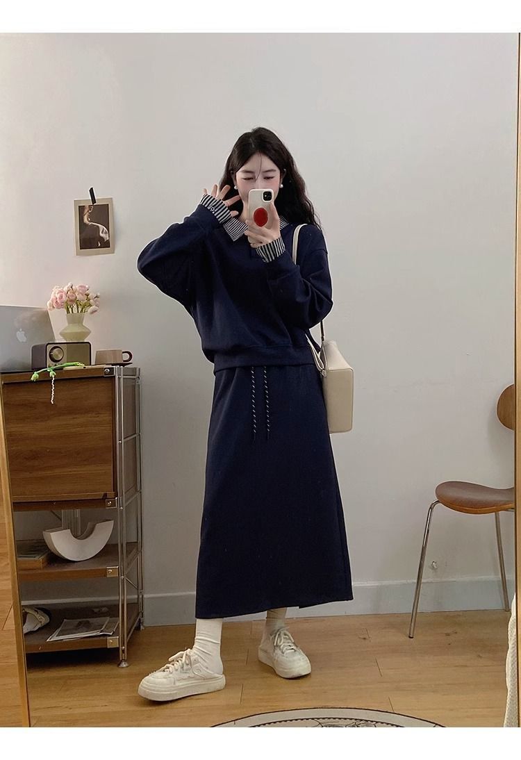 💕秋冬韓系寬鬆休閒運動套裝
