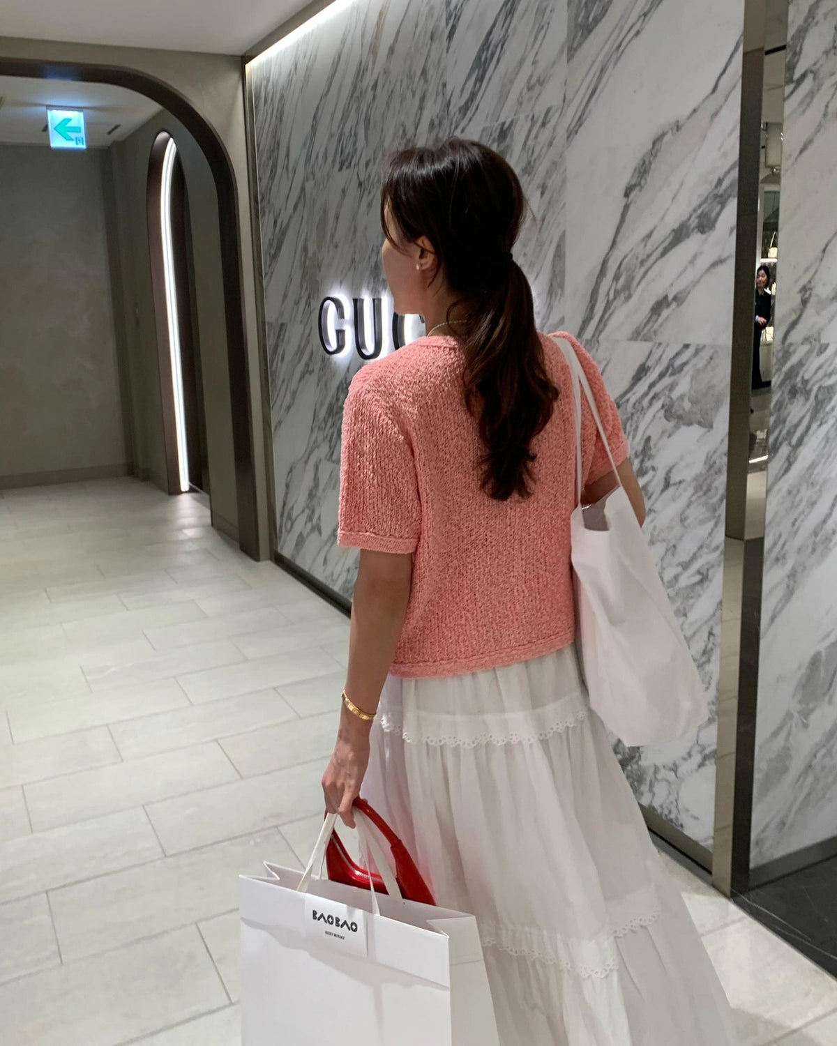 💕韓系東大門復古高腰拼接蕾絲邊蛋糕休閒長裙