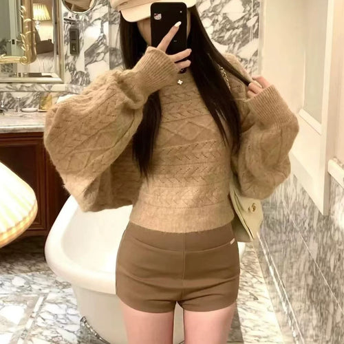 💕chic韓系蝙蝠袖針織百搭毛衣