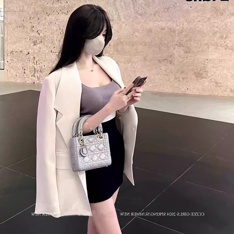 💕撞色拼接氣質連身裙